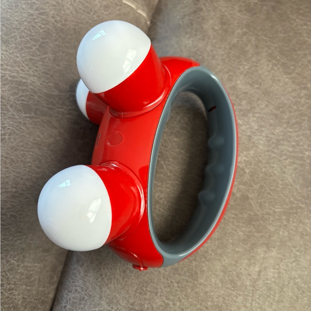 Homedics Vibrant Red and Gray Handheld Massager - Picture 2 of 3